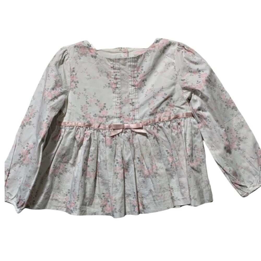 Janie & Jack Pastel Floral Pleated Top 4